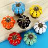 Colorful Furniture Single Hole With Screws Pumpkin Door Knob Drawer Pull Drawer Knob Door Handle