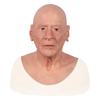 Cosplay Masks Silicone Old Man Head Face Masks Full Cover Masque Cosplay Masquerade Props Human Halloween Face Crossdressing