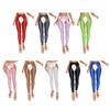 Womens High Waist Cutout Leggings Open Crotch Thigh Hollow Out Yoga Pants
