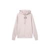 Sabrina Letter Tag Hooded Fleece Sweatshirt Women Tops Grey Purple FJ4450-019