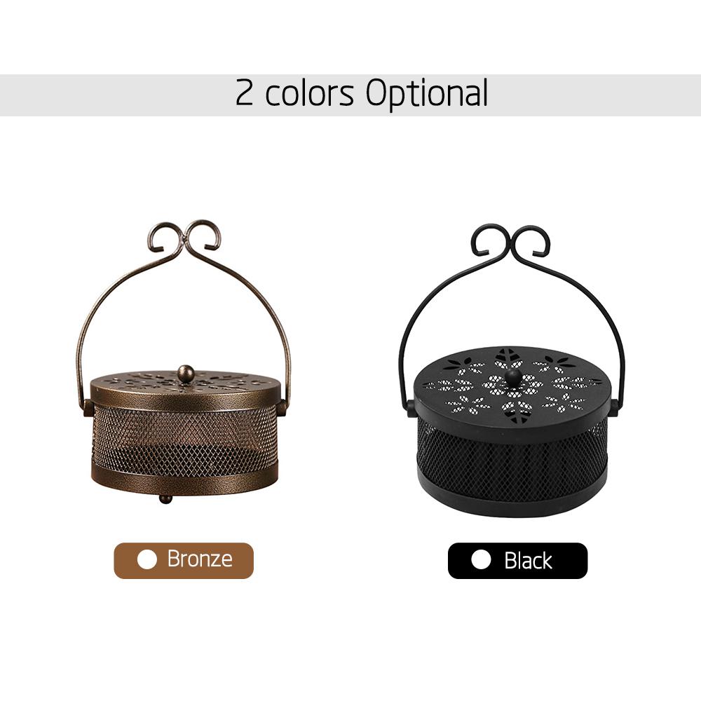 Mosquito Coil Holder Mosquito-repellent Incense Box Household Censer Incense Burner Mosquito Incense Burner with Lid