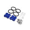 ACROPIX Quick Release Bumper Trunk Fender Hatch Lid Fastener Kit Blue 8pcs