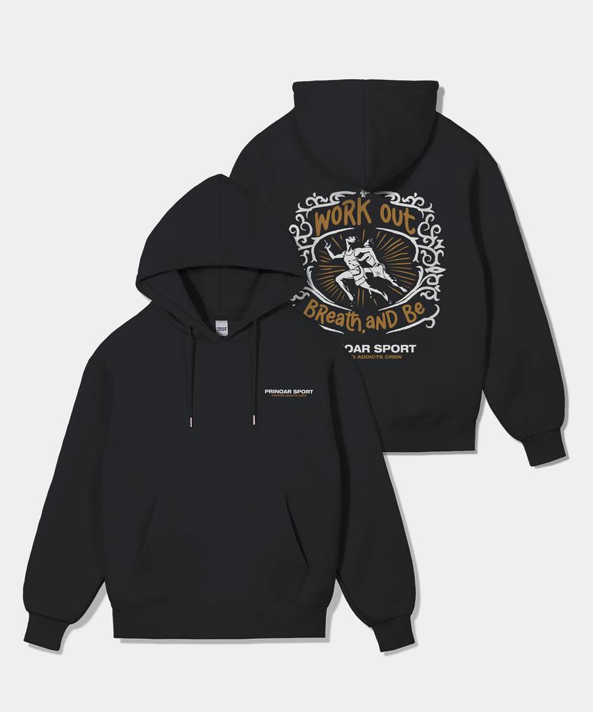 Флисовая толстовка Running Crew - Черная