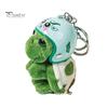 Сумка-брелок ручной работы с мультяшной черепахой, удобное прикосновение, супермягкая, высокая имитация, украшение, очаровательный милый плюшевый кулон, брелок для ключей, аксессуар для сумки