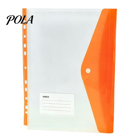 Colorful File Pockets 11 Hole Binder for A4 Binders, Plastic Expanding Folders Student Organizer with Snap Closure & Transparent Label Slot,