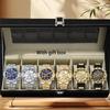 Six Boxed Watches Men's Steel Belt Party Fashion Watches, Men's Gifts Men's Gifts