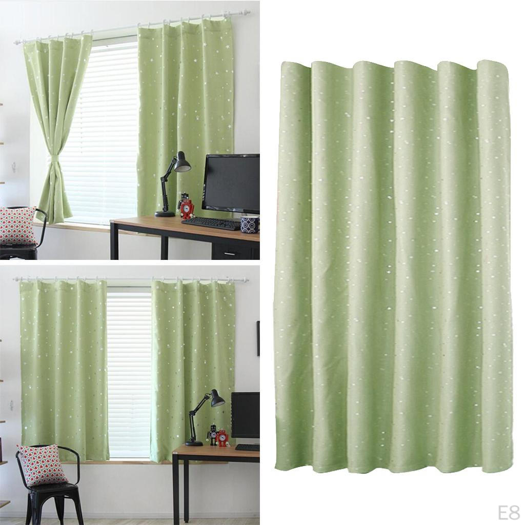 Затемнение штор с напечатанными точками и звездами для Bedtudio