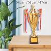 Metal Award Trophy First Place Trophies Rewards with Base for Football Soccer Baseball Sports Tournaments Party Decorations