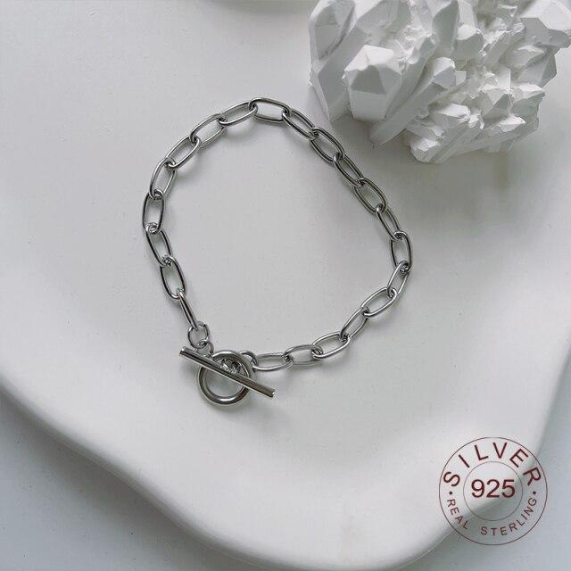 Минималистичные браслеты из стерлингового серебра 925 пробы с сердечками LOVE для женщин, новые модные винтажные ювелирные изделия ручной работы на день рождения, подарки