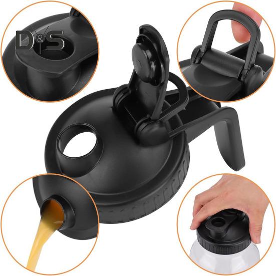 Cold Brew Coffee Maker 32oz/64oz Glass Pitcher with Stainless Steel Filter Wide Mouth Mason Jar Pitcher for Iced Tea Lemonade