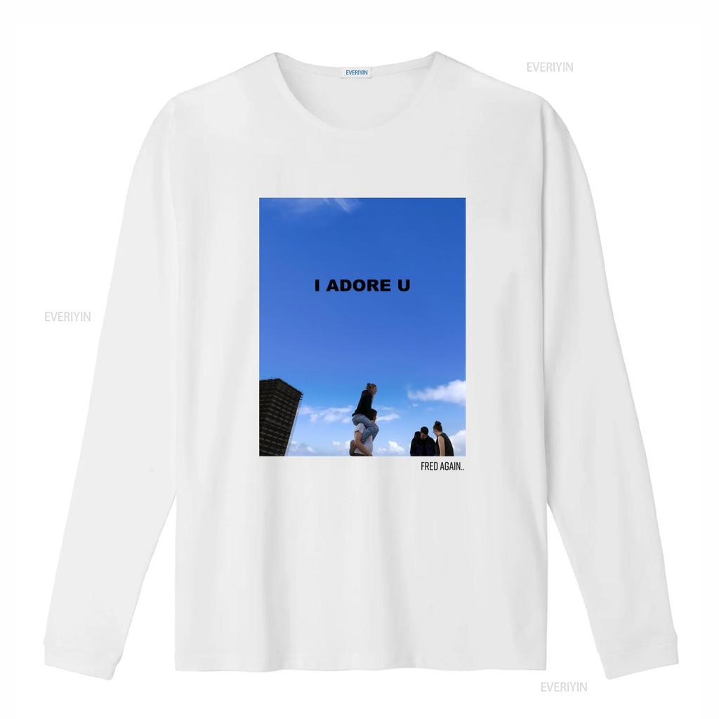 Fred Again T Shirt Merch I Adore U Streetwear vintage Washed Unisex Slightly Stylish streetwear designer clothes Breathable