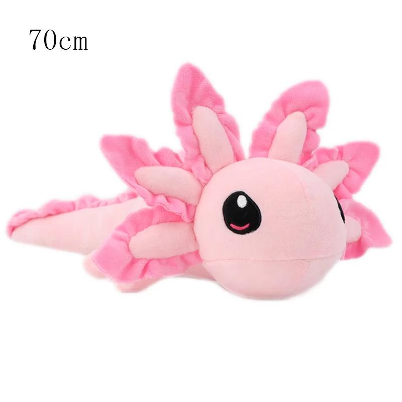 40/70cm Axolotl Plush Toy Soft Stuffed Plushie Doll Cartoon Character Toys Kids Baby Chlidren Christmas Gift