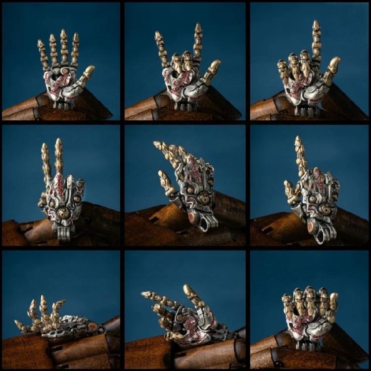Artistic Taoist Inspired Mechanical Hand Pendant Craft Of Sturdy Brass Material