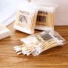 High Quality 100 Soft Bag Wood Stick Double Head Cotton Swab Sanitary Swab