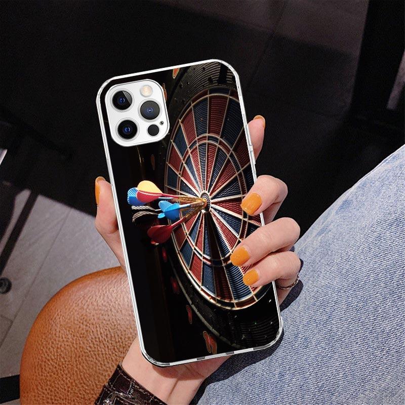 Darts Aesthetics Wire Target Phone Case For iPhone 13 12 Mini 11 Pro Max XS XR X SE 7 8 Plus 5S 5 6S 6 Gift Print Cover Fundas