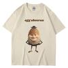 Funny Egg Ed Sheeran Meme Picture Tshirt Breathable Casual Short Sleeve Men's Women's Tshirt Super Street Headwear Gift