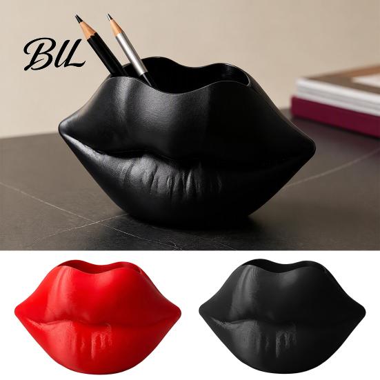 Personalized Gift for Her Lip Shaped Storage Box, Decorative 3D Printed PLA Sculpture, Functional Tabletop Sculpture Creative Art Ornament Makeup