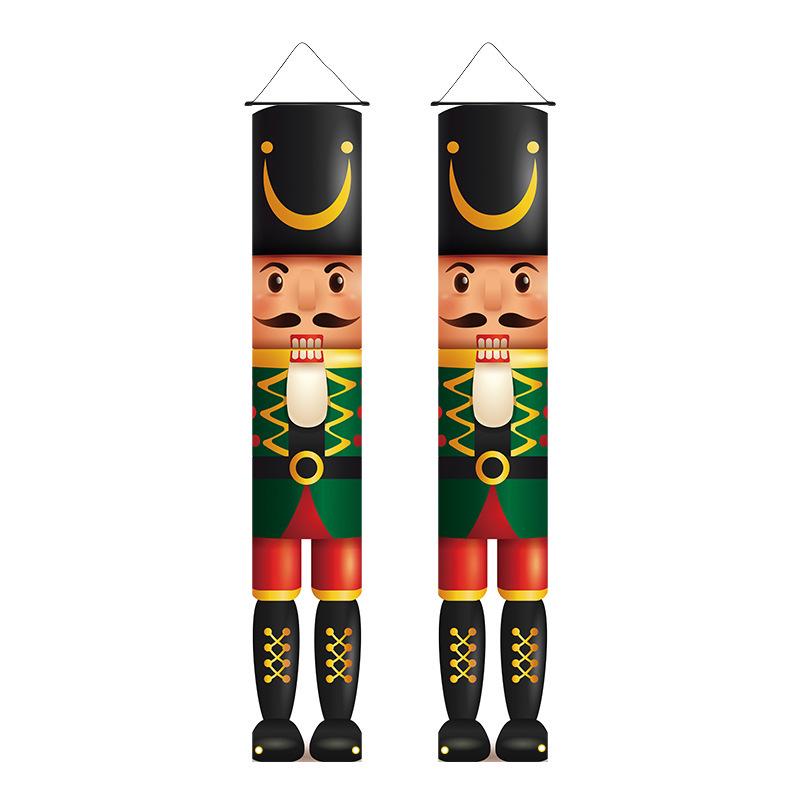 New Christmas Hanging Flag: Atmosphere Decoration, Ins Style Background Cloth, Custom Christmas Couplets for Porch (2026).