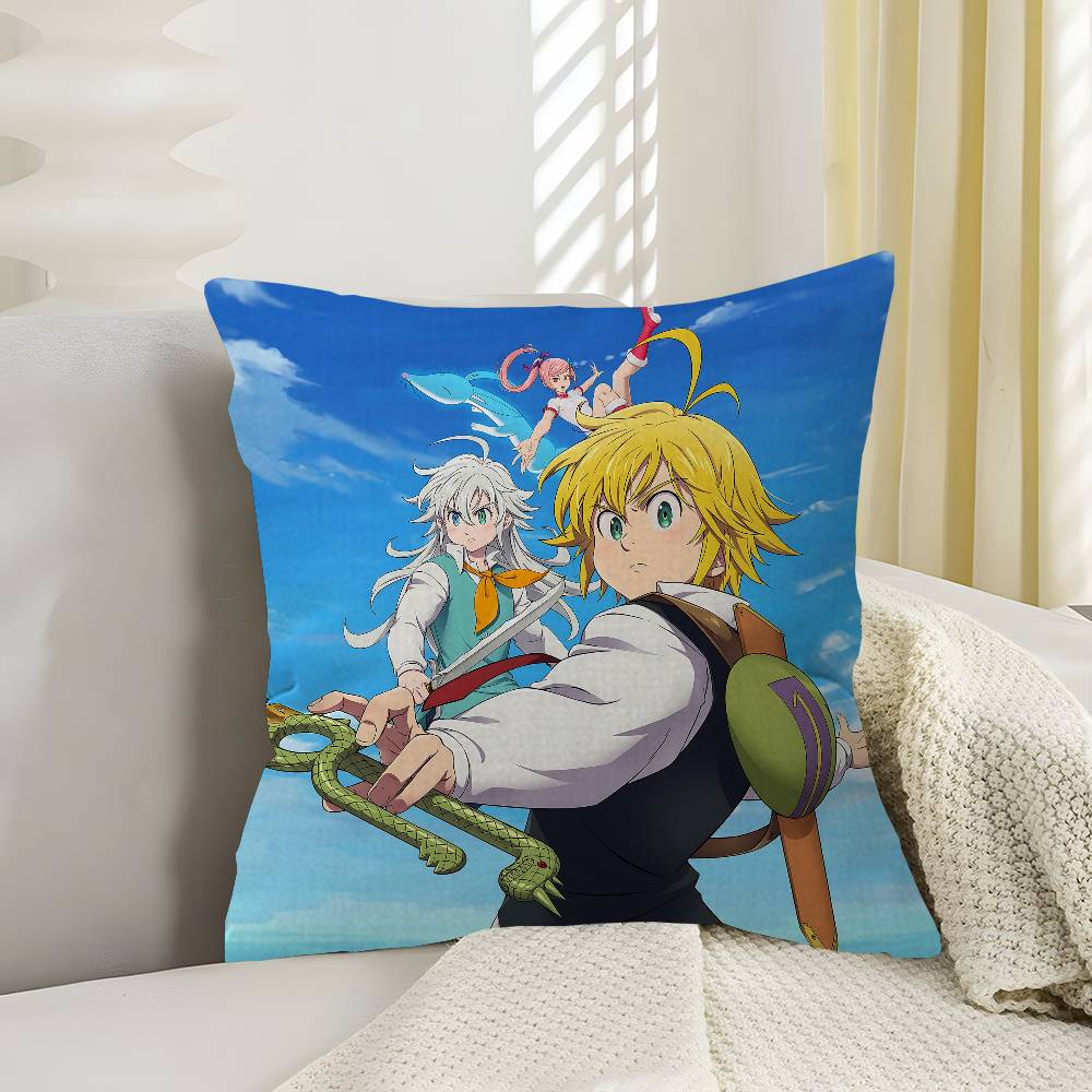 The Seven Deadly Sins Anime Cushion Cover Pillow Cover Decor Pillowcase Printed Cushion Case For Couch