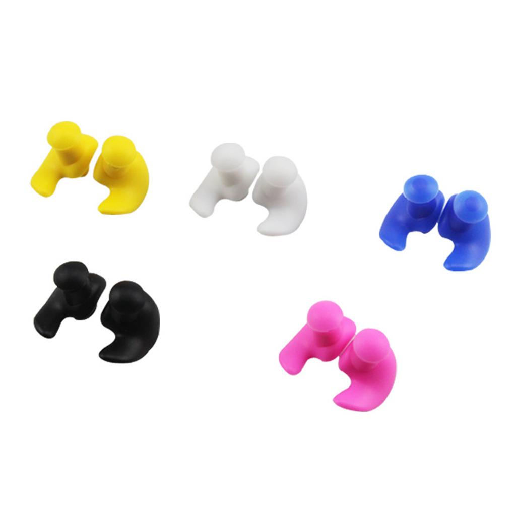 Swimming Ear Plugs Waterproof Reusable Silicone Swimming Ear Plugs Adults Swimming Ear Plugs for