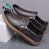 Summer New Men's Handsome Driving Doudou Shoes Breathable Soft-soled Fashion Leather Shoes