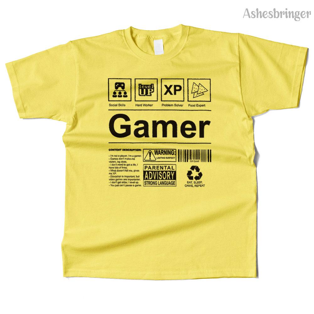 Мужская хлопковая футболка с графикой 'Я геймер' высокого качества, уличный повседневный стиль, футболка для мужчин и женщин