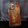 Ретро Индустриальный Стиль Ржавый Чехол Для Телефона Для iPhone 16,15,14,13,12,11,8,7,Pro,Max,Plus,Mini,XS,SE Противоударный Черный Матовый Жесткий