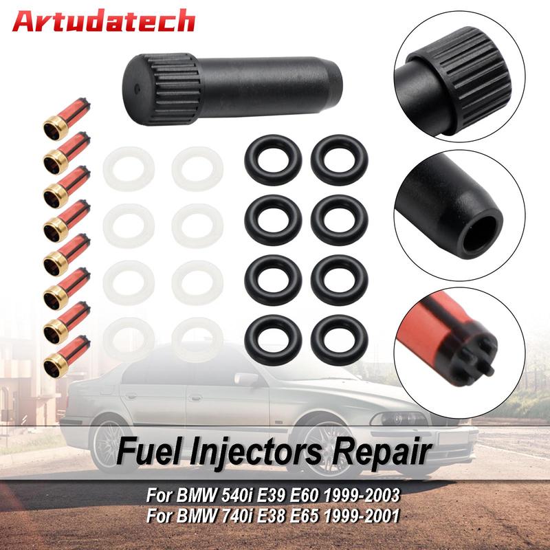 Artudatech Fuel Injector Repair Seal Kit 0280155823 Fit BMW 540i 740i 740iL V8 FJ754