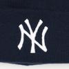New Era MLB NY Темно-синяя Детская Базовая Вязаная Шапка с Отворотом Детская