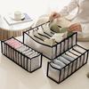 Odorless Multi-Compartment Fabric Underwear Organizer Drawer Divider for Bras Socks