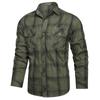 New Men's Casual Shirt Autumn Pure Cotton Plaid Long-sleeved Shirt Workwear Large Size Jacket for Men