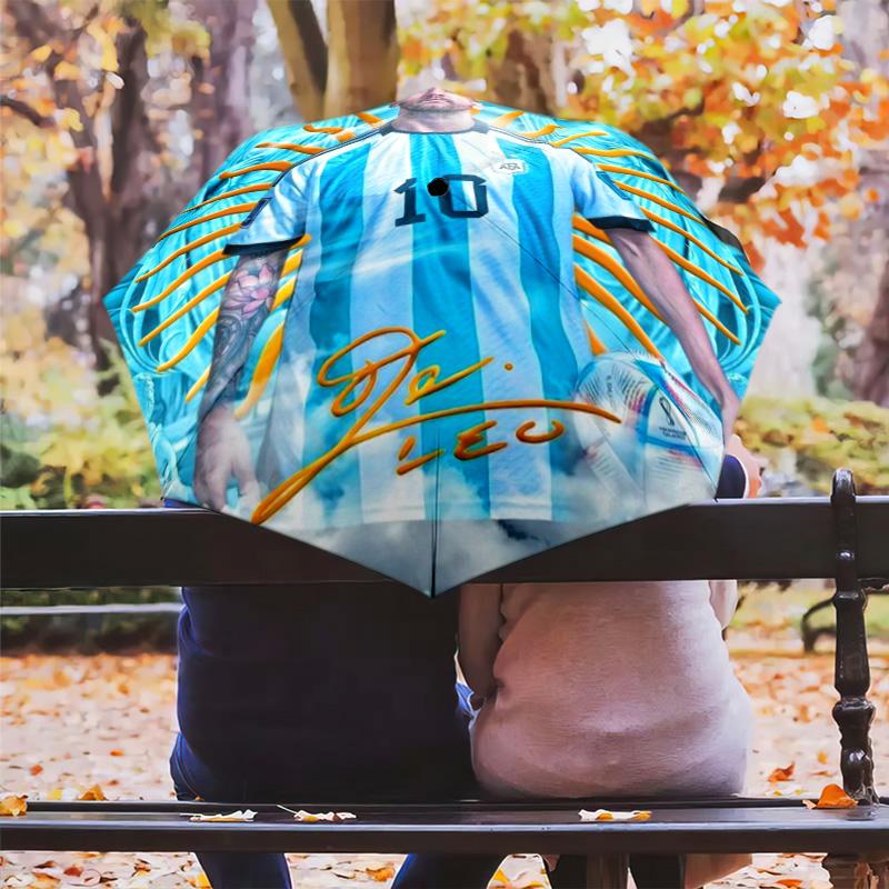 Lionel Messi: Legend Field Folding umbrella Portable Suitable for all seasons Sun umbrella Gift outdoor