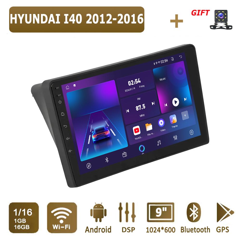Android Carplay автомобильное радио для HYUNDAI I40 2012-2016 мультимедийный проигрыватель головное устройство стерео GPS навигация BT WIFI 4+64 ГБ