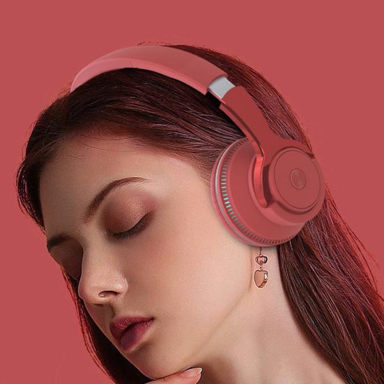 H2 Bluetooth-совместимые наушники 5.1 с цветной светодиодной подсветкой Портативная складная беспроводная гарнитура для игр