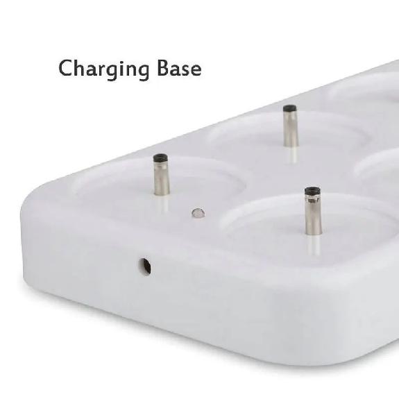 Set of 12 Rechargeable LED Candle Flameless Flickering Tea Light Electric Lamp Waxless Valentine Home Wedding Xmas Table Decor