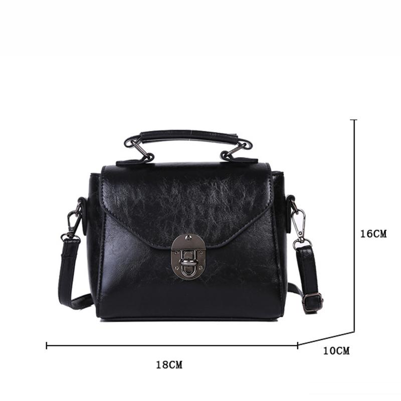 Small Square Bags For Women Fashion Solid Color Designer Crossbody Shoulder Bag Vintage PU Leather Handbags Female Bag