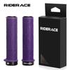 RIDERACE Bicycle Handlebars Grips TPR Rubber Ergonomic Mountain Mtb Bike Handle Bar Bmx Steering Grip Anti-skid Comfy Bar Ends