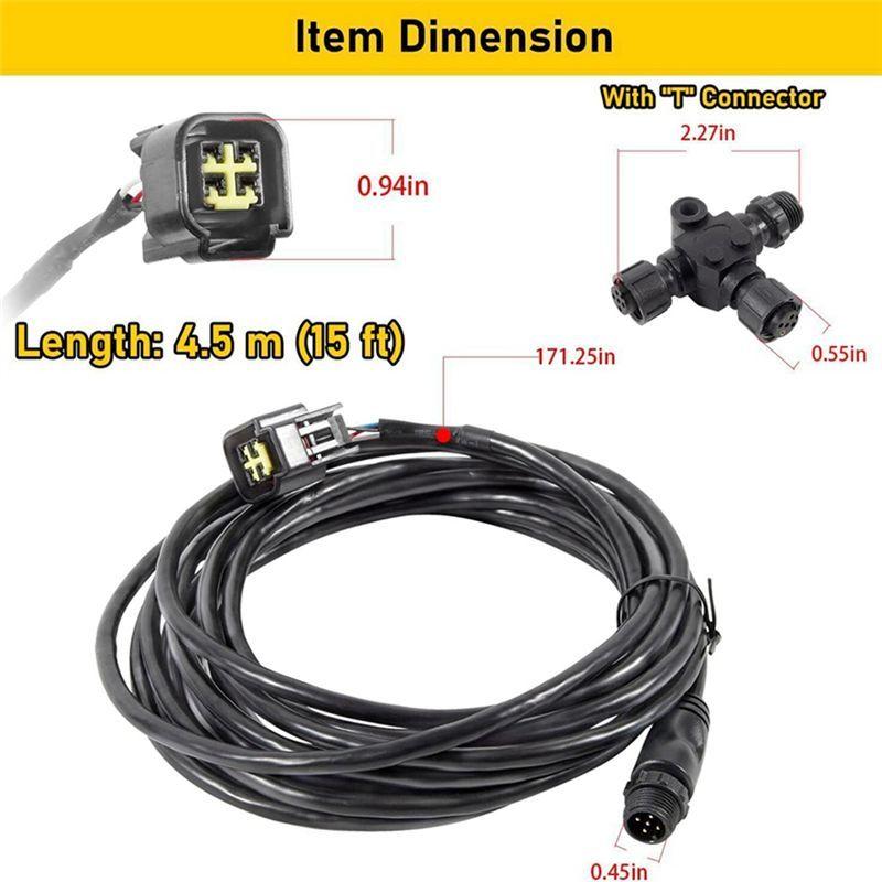 Прочный-Для Lowrance & Simrad 000-0120-37 Кабель интерфейса двигателя NMEA 2000 7M и Т-образные аксессуары