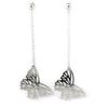 [L7937] - Silver Earrings 'Butterfly Light'