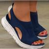 Women Summer Shoes  New Fish Platform Mesh Breathable Sandals Women's Open Toe Wedge Sandals Ladies Light Casual Shoes