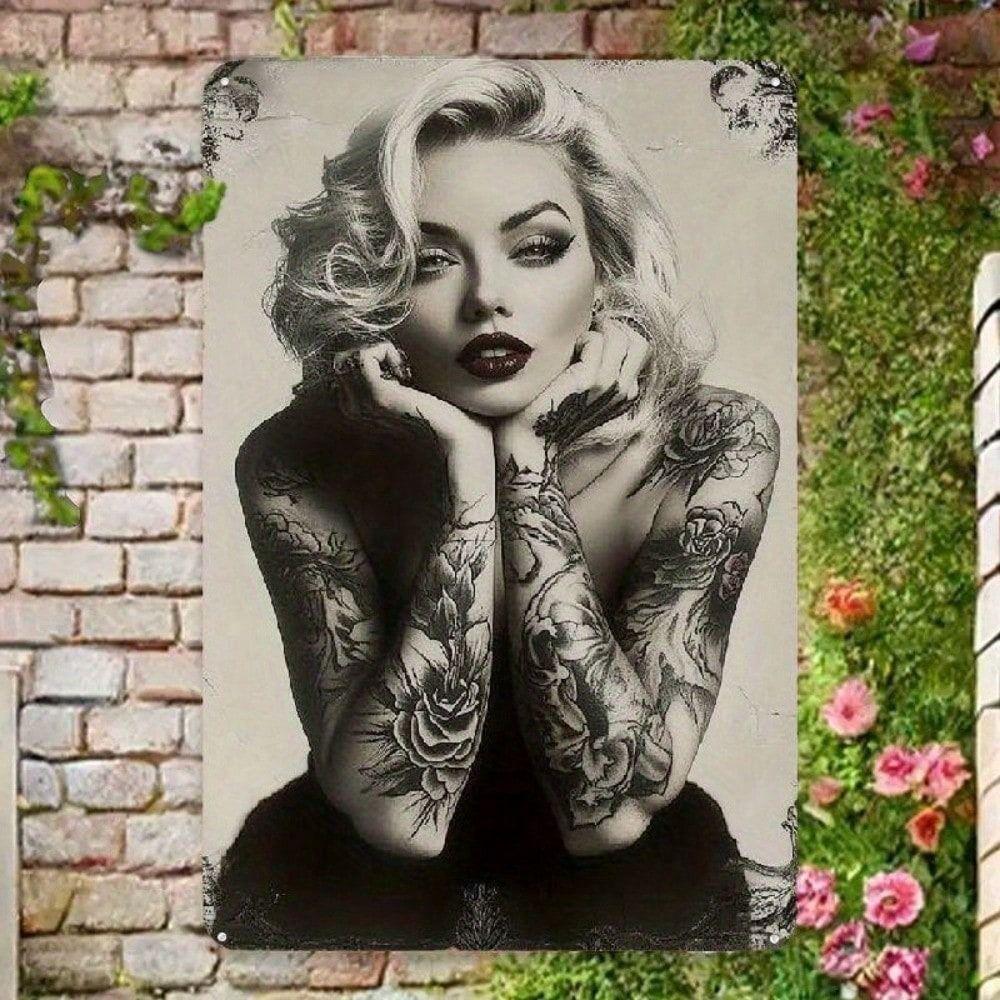 Винтажная металлическая табличка Арт 20x30см Жестяная картина Декор стен