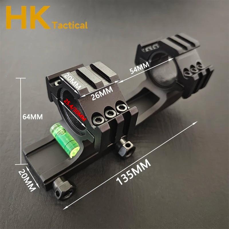 Airsoft Scope Mount 25.4mm/30mm Tactical Optical Sight Rings One Piece Cantilever Dovetail 21mm Picatinny Rail Mount