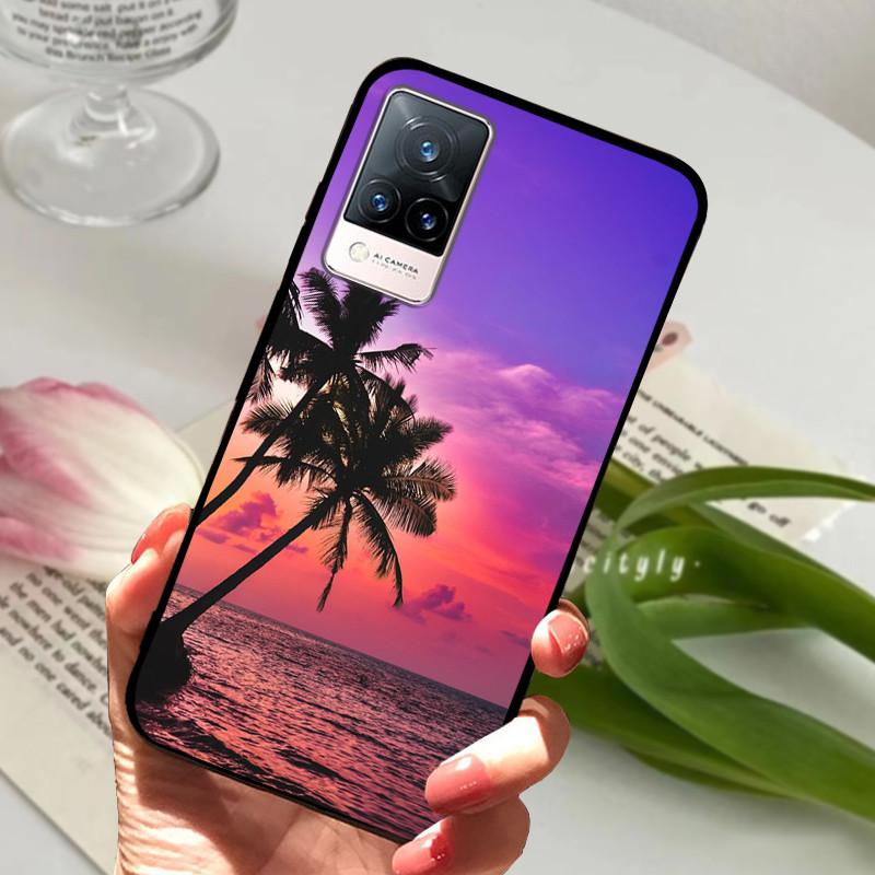 Для vivo V21 5G 4G V21E Чехол Мягкий Силиконовый Телефон TPU Coque Чехол для Vivo V21E v21 V 21e 21 V2050 V2061 Защитный Fundas Оболочка