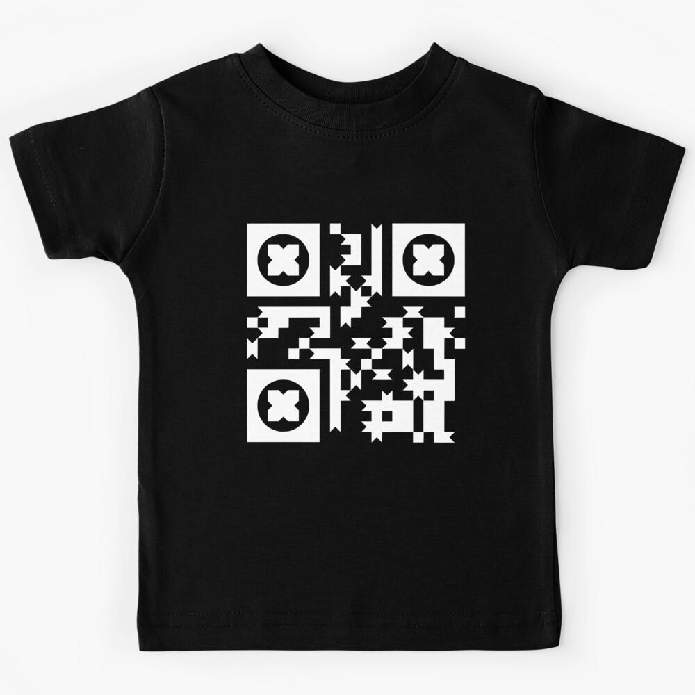 QR code rebel saying design Kids T-Shirt