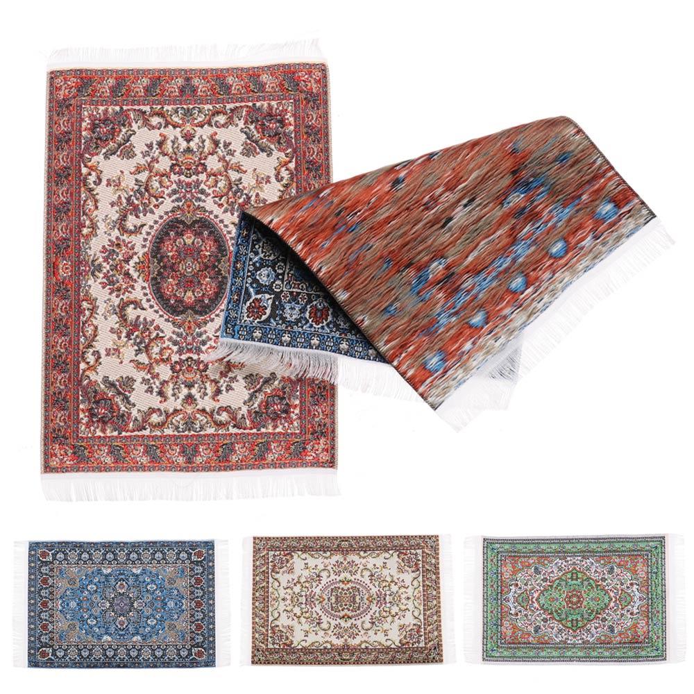 Декор дома в турецком стиле, кукольный ковер, миниатюрный тканый коврик, аксессуары для кукол, напольные покрытия