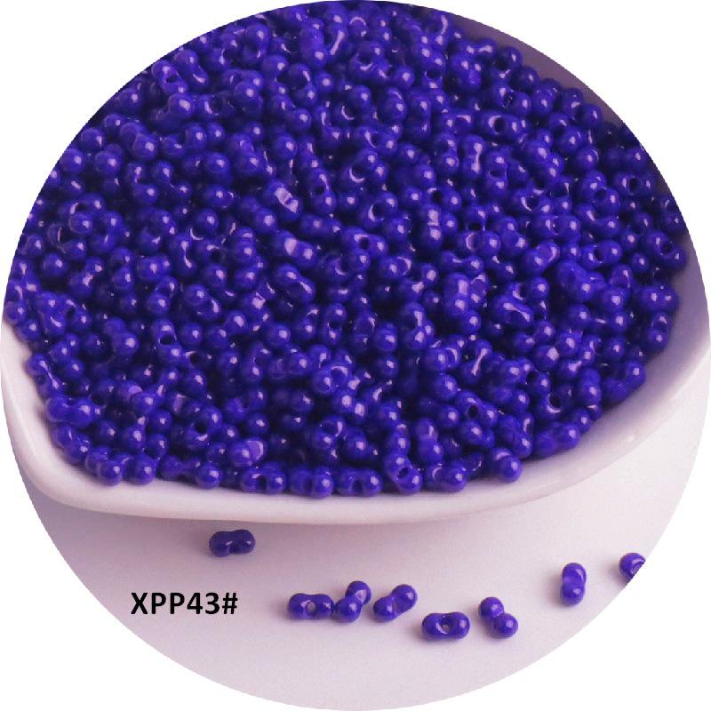 Стеклянные бусины-арахис сплошного цвета 2x4 мм для изготовления украшений и аксессуаров для волос своими руками