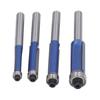4 Pcs Flush Trim Router Bit 1 4 Shank Tungsten Steel Alloy High Hardness Edge Flush Trimming Bit for Woodworking