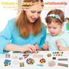1 Set Art and Craft Supplies Kit Funny Kid DIY Craft Set Children Art Supply Tools Kit with Pompoms Sequins Feather for Children