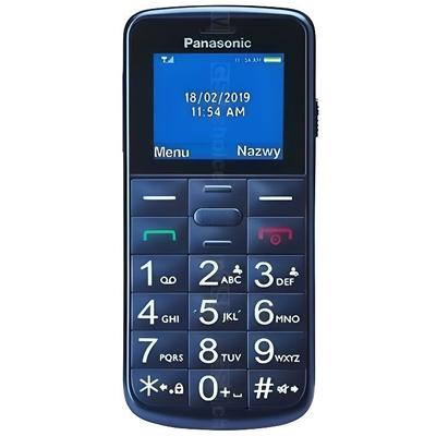 Мобильный телефон Panasonic KXTU110 GSM, Емкость 32 ГБ, Цветной экран, Две SIM-карты, FM-радио, Bluetooth, Камера, Синий