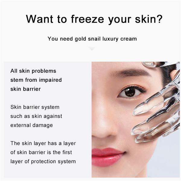 Крем для лица с 24-каратным золотом и улиткой для ухода за сухой кожей, осветляющий коллагеновый крем против морщин, антивозрастной отбеливающий увлажняющий крем